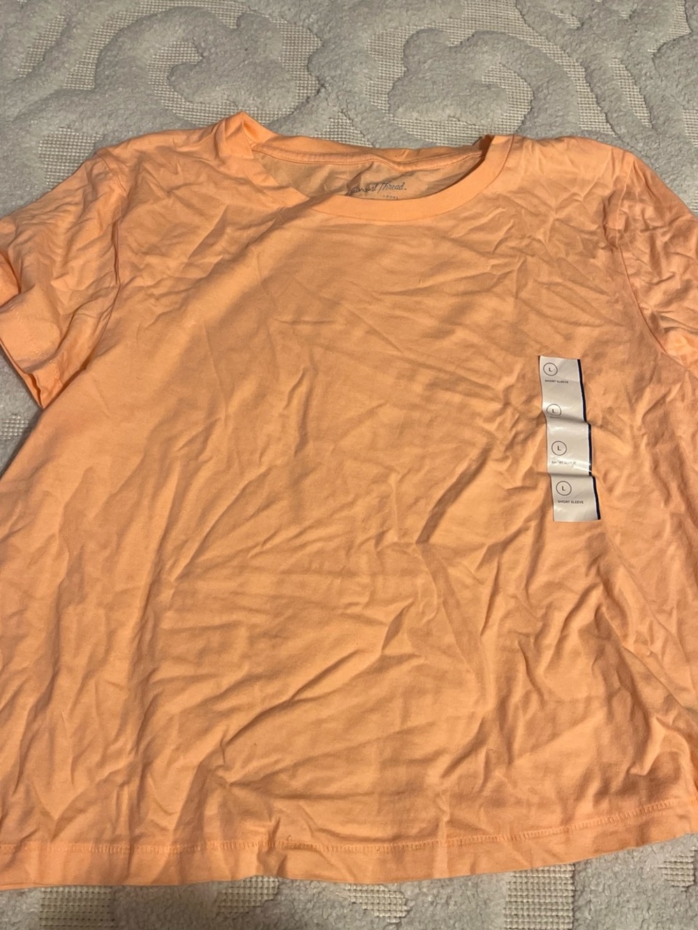 Women’s Crewneck T-Shirt - Neon Orange